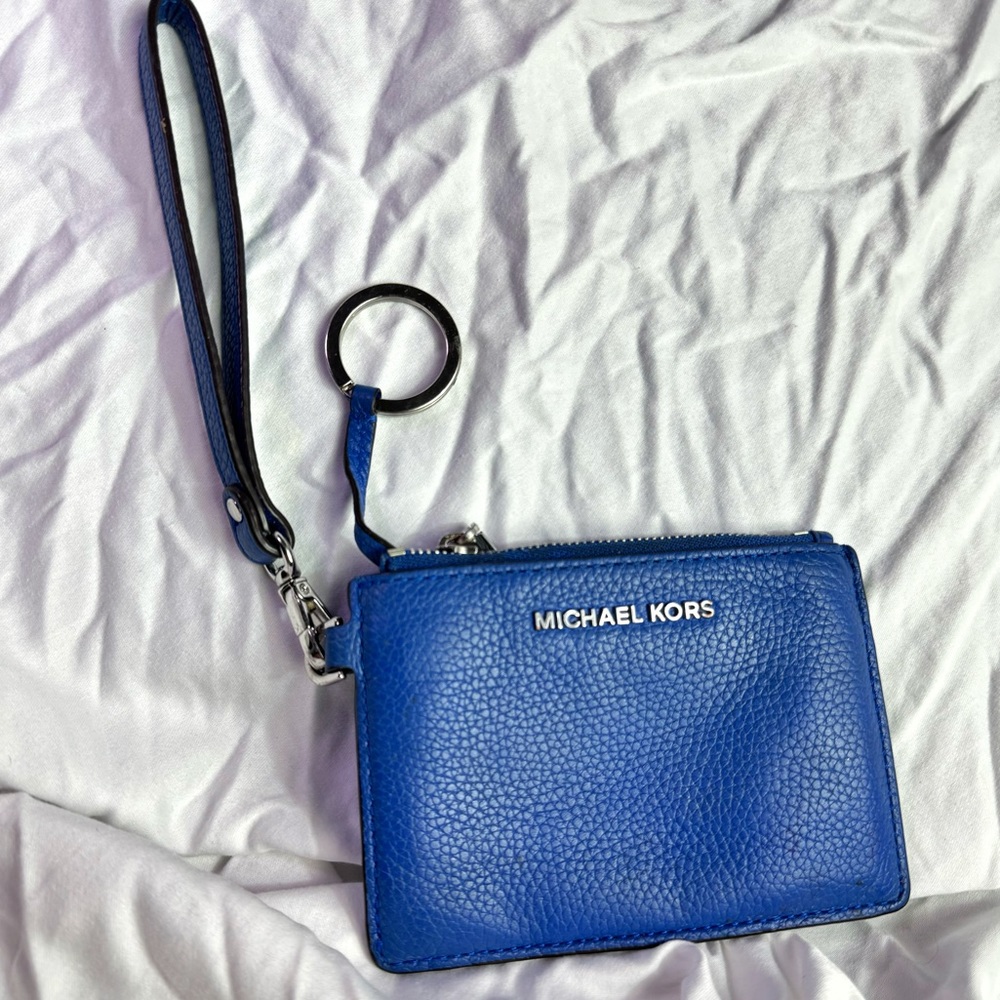 MICHAEL kors Mercer Small wristlet Key Card holder Leather Purse Wristlet Wallet